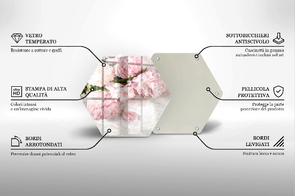 Kitchen worktop protector Delicate roses flowers