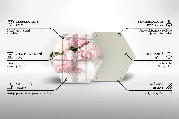 Kitchen worktop protector Delicate roses flowers