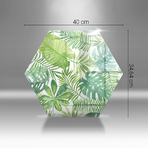 Kitchen worktop protector Boho watercolors leaves