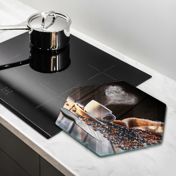 Kitchen worktop protector Coffee cup and heart