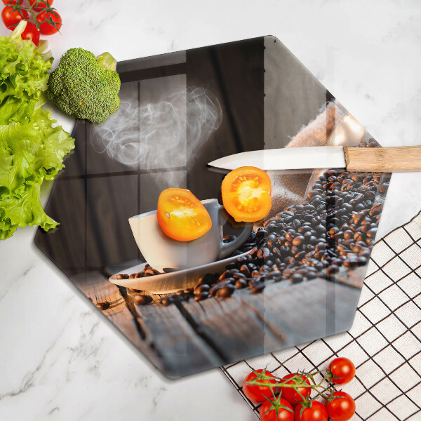 Kitchen worktop protector Coffee cup and heart