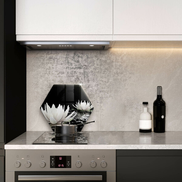 Cutting board White lilies on the water