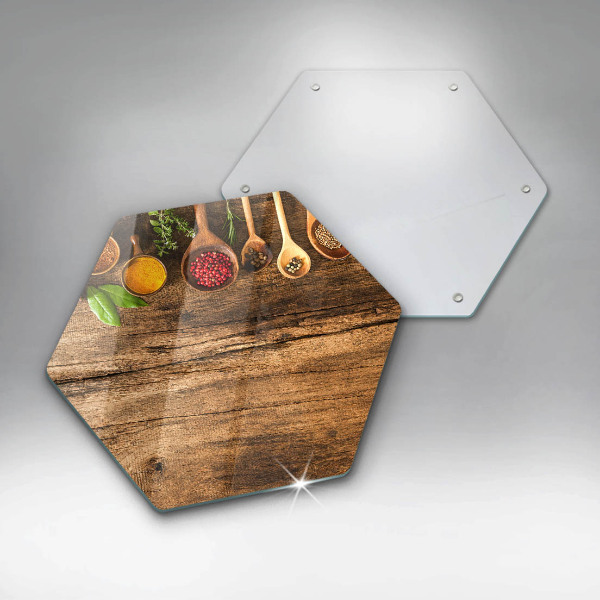 Kitchen worktop protector Wooden spices