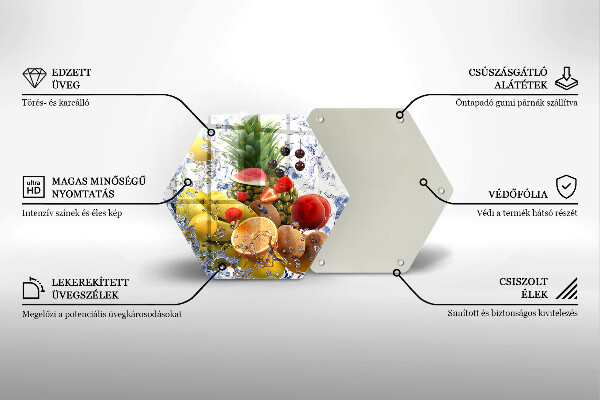 Kitchen worktop protector Juicy fruit and water