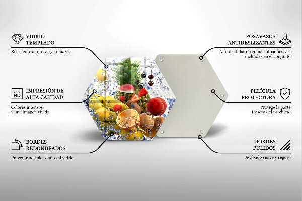 Kitchen worktop protector Juicy fruit and water