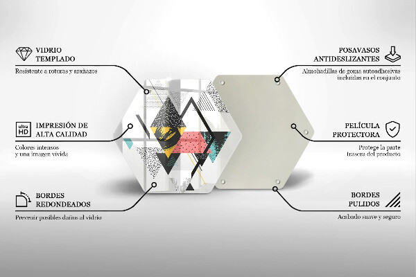 Kitchen worktop protector Abstraction of the triangle