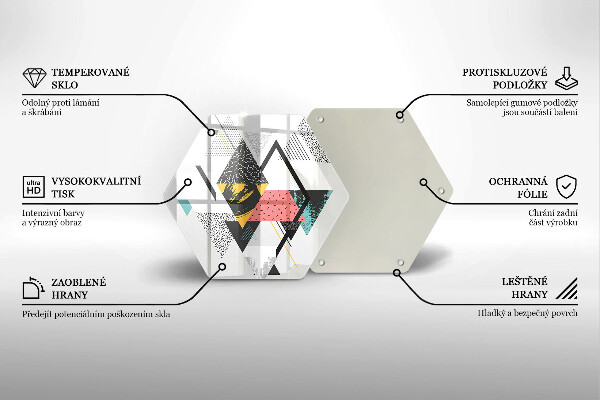 Kitchen worktop protector Abstraction of the triangle