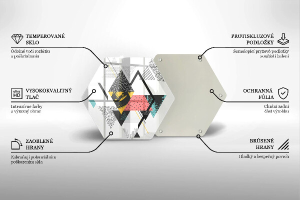 Kitchen worktop protector Abstraction of the triangle