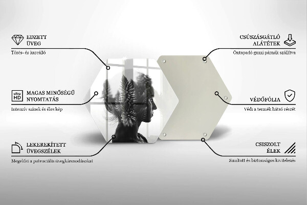 Kitchen worktop protector Woman and forest