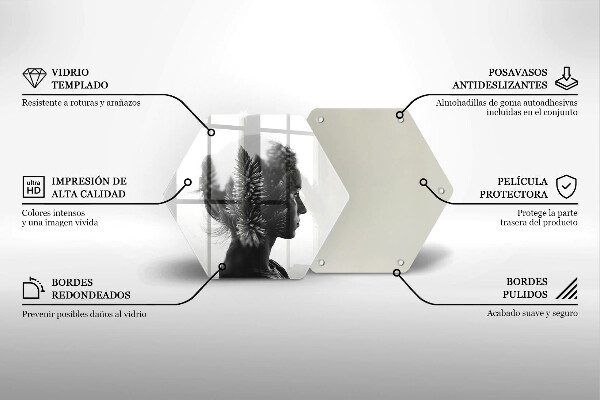 Kitchen worktop protector Woman and forest