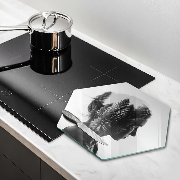 Kitchen worktop protector Woman and forest