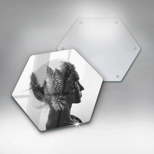 Kitchen worktop protector Woman and forest