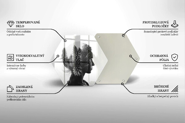 Kitchen worktop protector Woman and forest