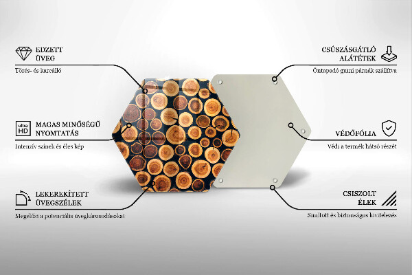 Kitchen worktop protector Wooden stumps of trees