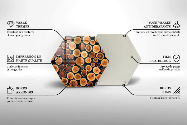 Kitchen worktop protector Wooden stumps of trees