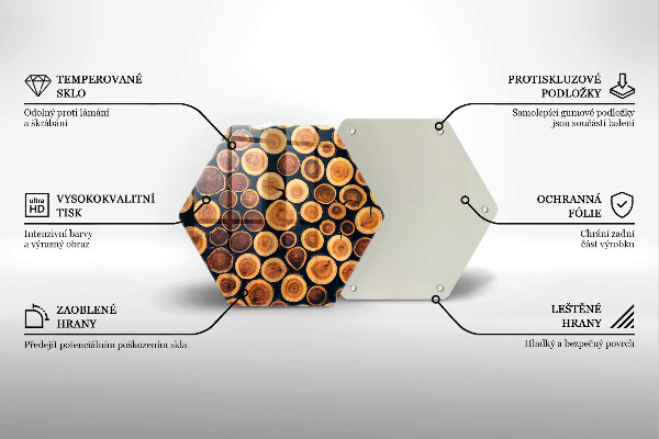 Kitchen worktop protector Wooden stumps of trees