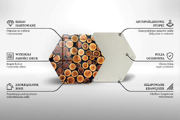 Kitchen worktop protector Wooden stumps of trees