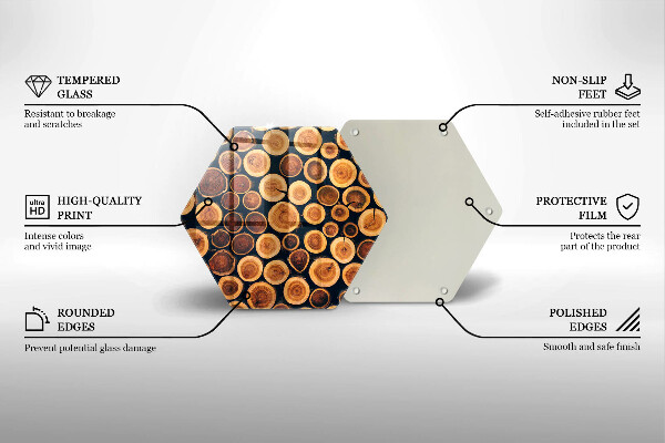 Kitchen worktop protector Wooden stumps of trees