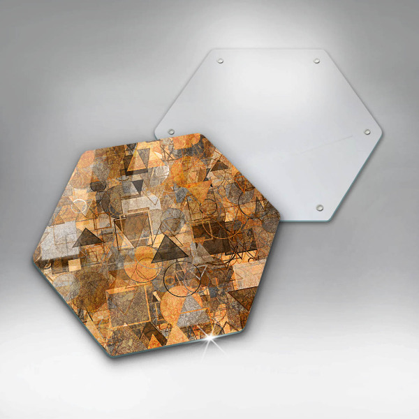 Kitchen worktop protector Geometric figure pattern