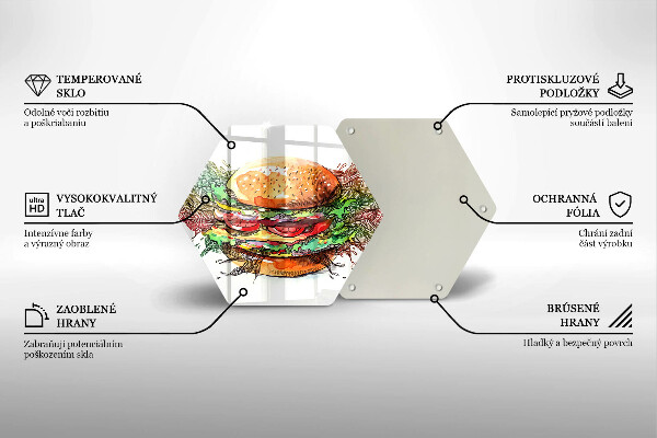 Chopping board Drawing hamburger