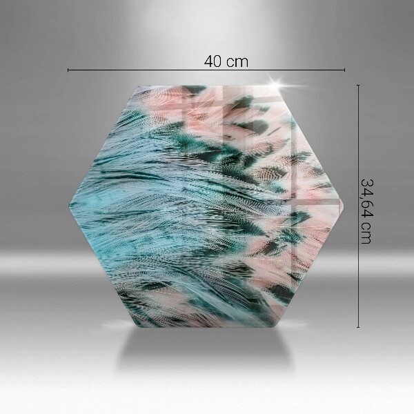 Kitchen worktop protector Boho bird feathers