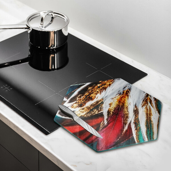 Kitchen worktop protector Boho bird feathers