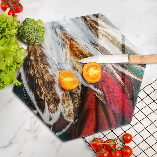 Kitchen worktop protector Boho bird feathers