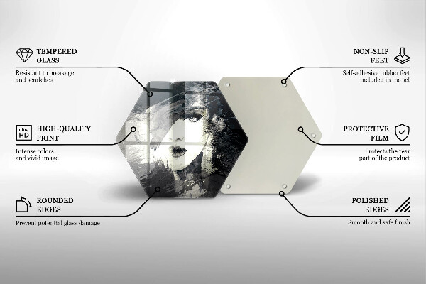 Kitchen worktop protector Women's painting