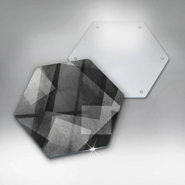 Chopping board glass Geometric abstraction
