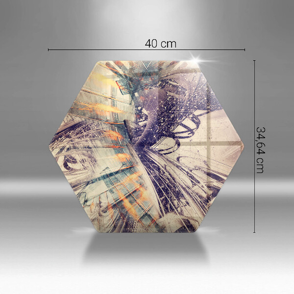 Chopping board glass Modern composition