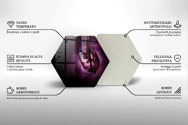 Kitchen worktop protector A glass of wine