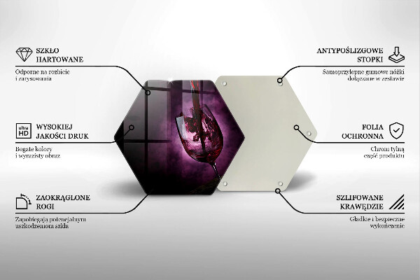 Kitchen worktop protector A glass of wine