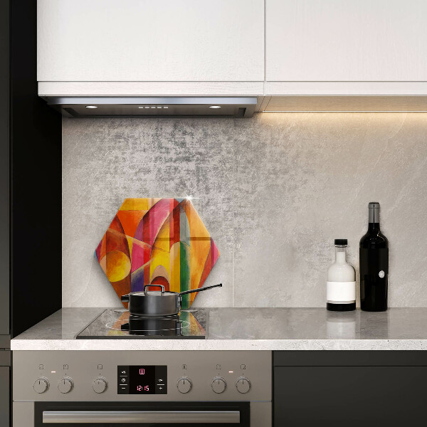 Kitchen worktop protector Colorful abstraction