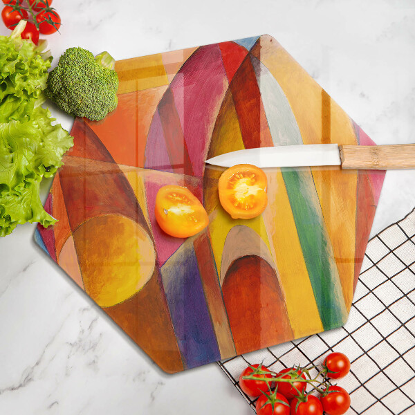 Kitchen worktop protector Colorful abstraction