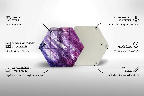 Chopping board glass Paint abstraction