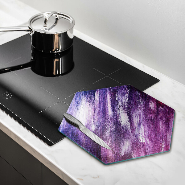 Chopping board glass Paint abstraction