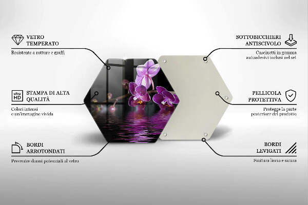 Cutting board Orchid Water Zen