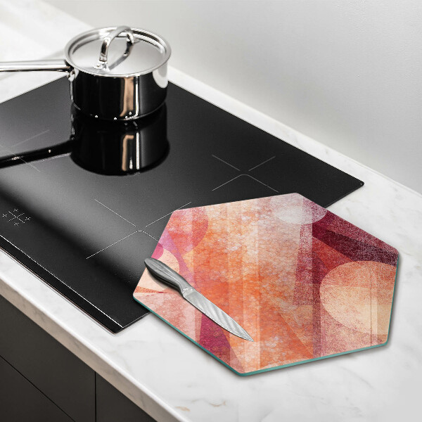 Chopping board glass Abstract art