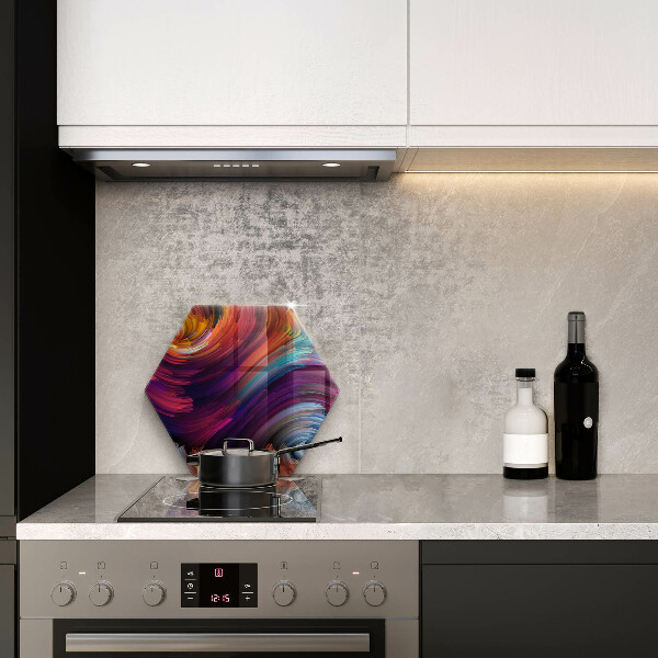 Chopping board glass Colorful highlights