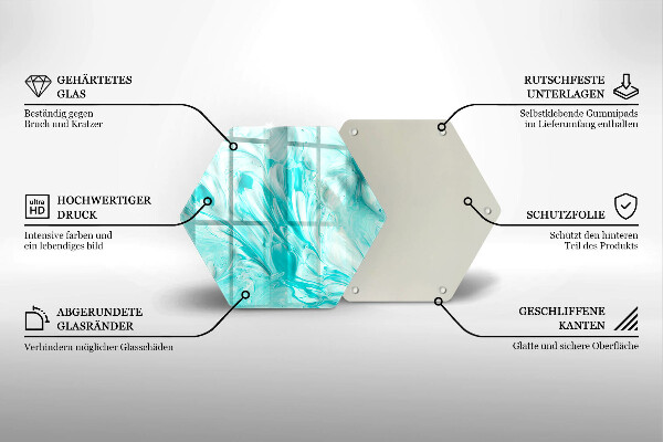 Chopping board glass Paints abstraction