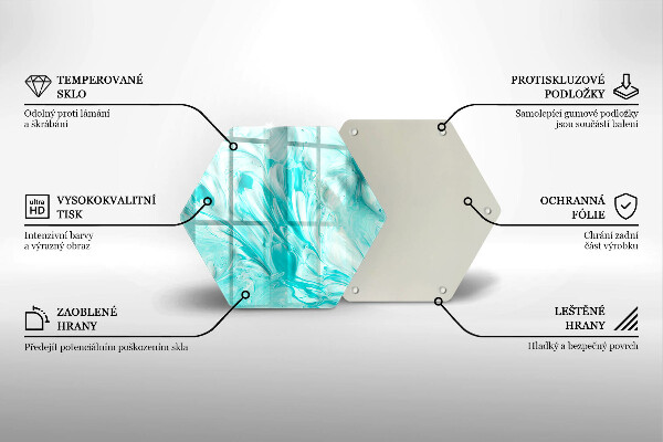 Chopping board glass Paints abstraction