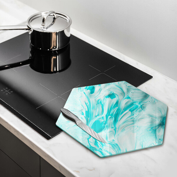 Chopping board glass Paints abstraction