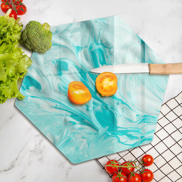 Chopping board glass Paints abstraction
