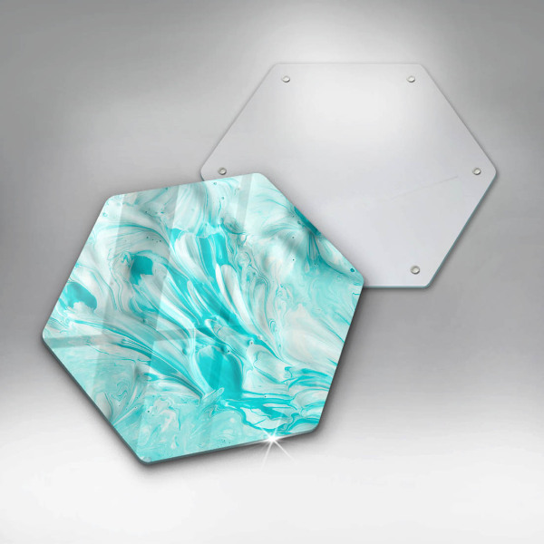 Chopping board glass Paints abstraction