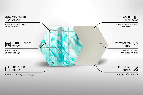 Chopping board glass Paints abstraction