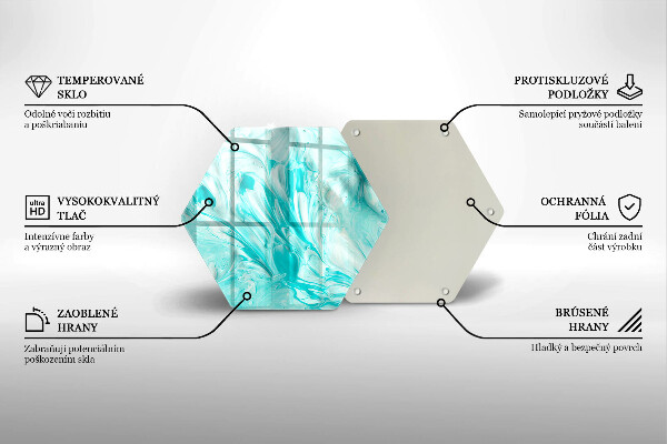 Chopping board glass Paints abstraction