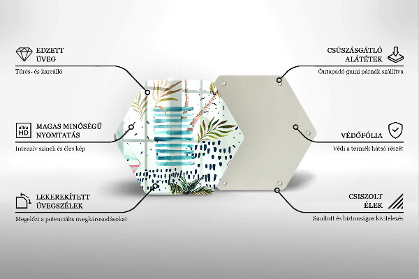 Chopping board glass Holiday illustrations
