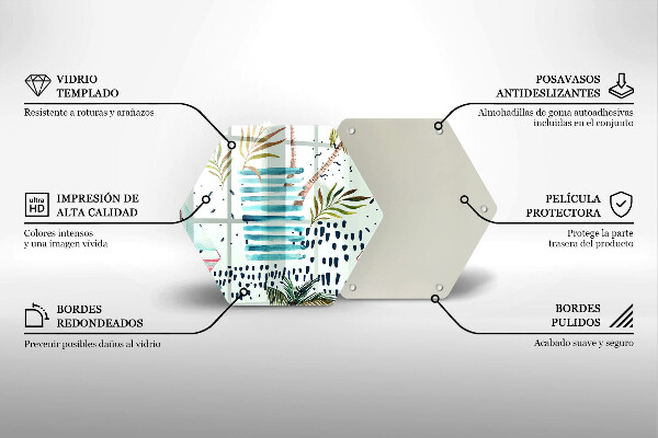 Chopping board glass Holiday illustrations
