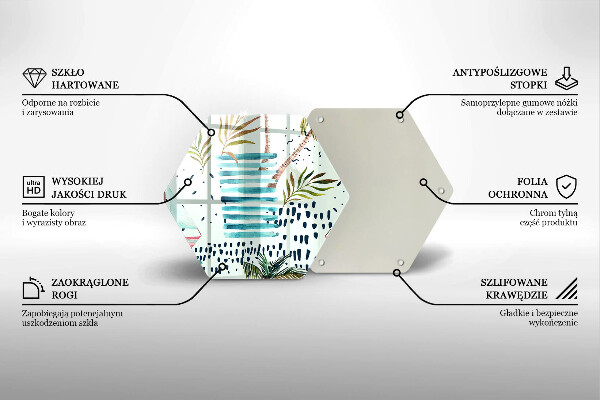 Chopping board glass Holiday illustrations