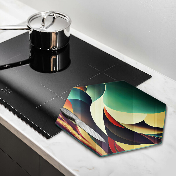 Chopping board glass Shape abstraction